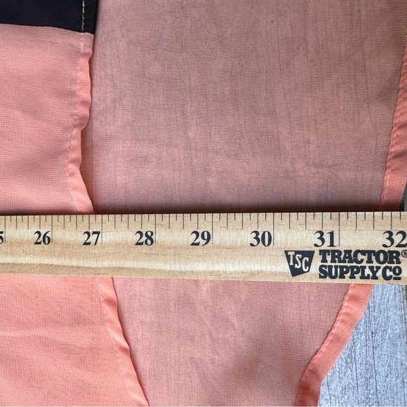 Women’s Kirra Chiffon Sheer Sleeveless Blouse Peach Color Size Small - Picture 7 of 7